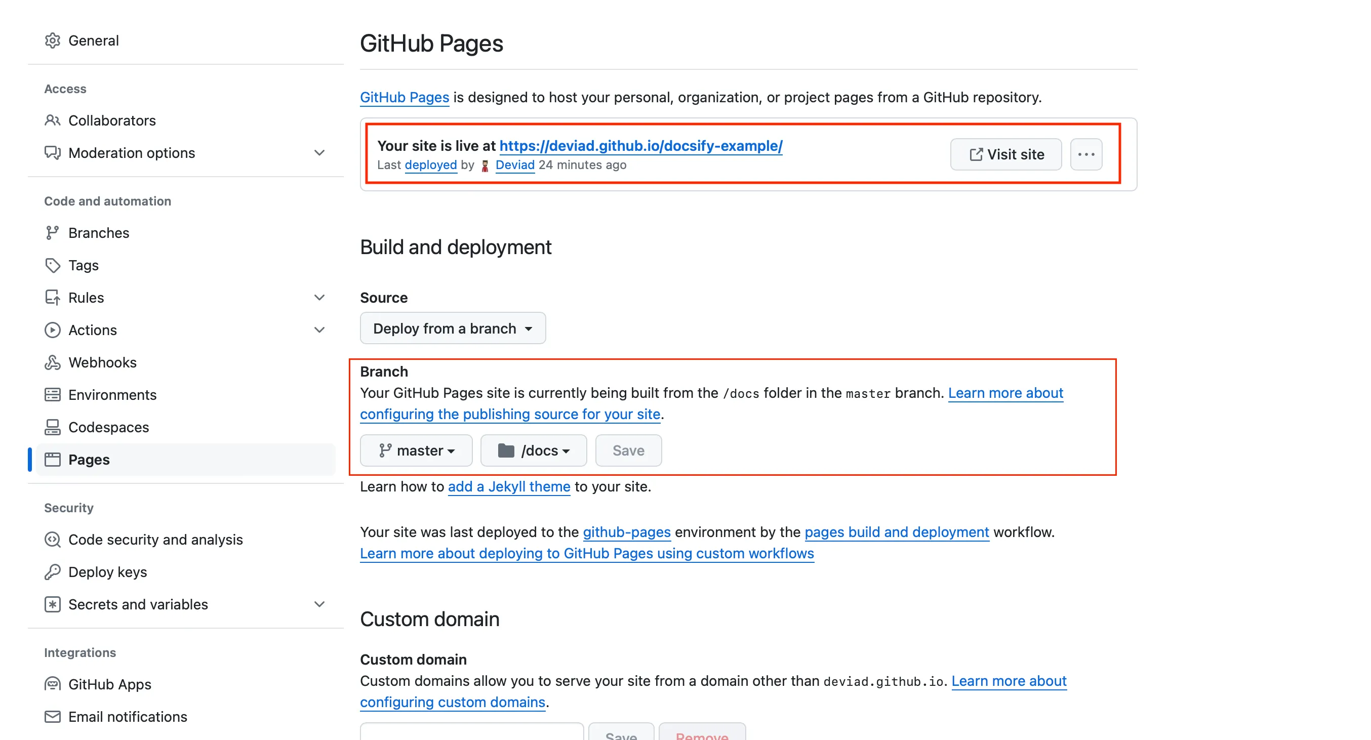 Docsify Gitlab
